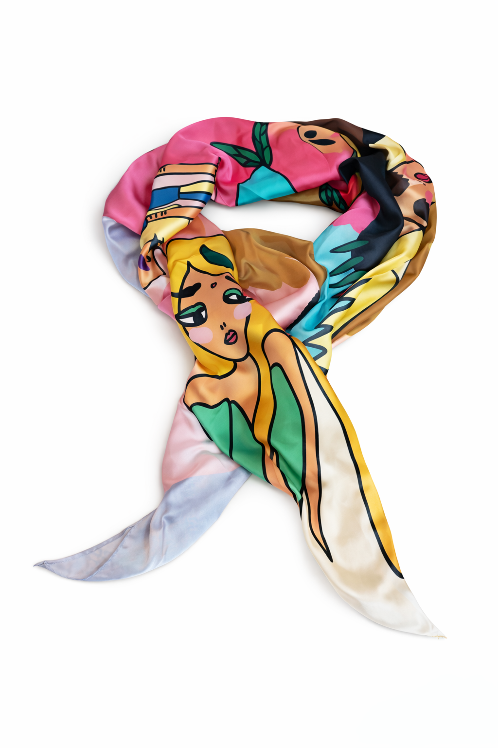 Art Print Silk Scarf