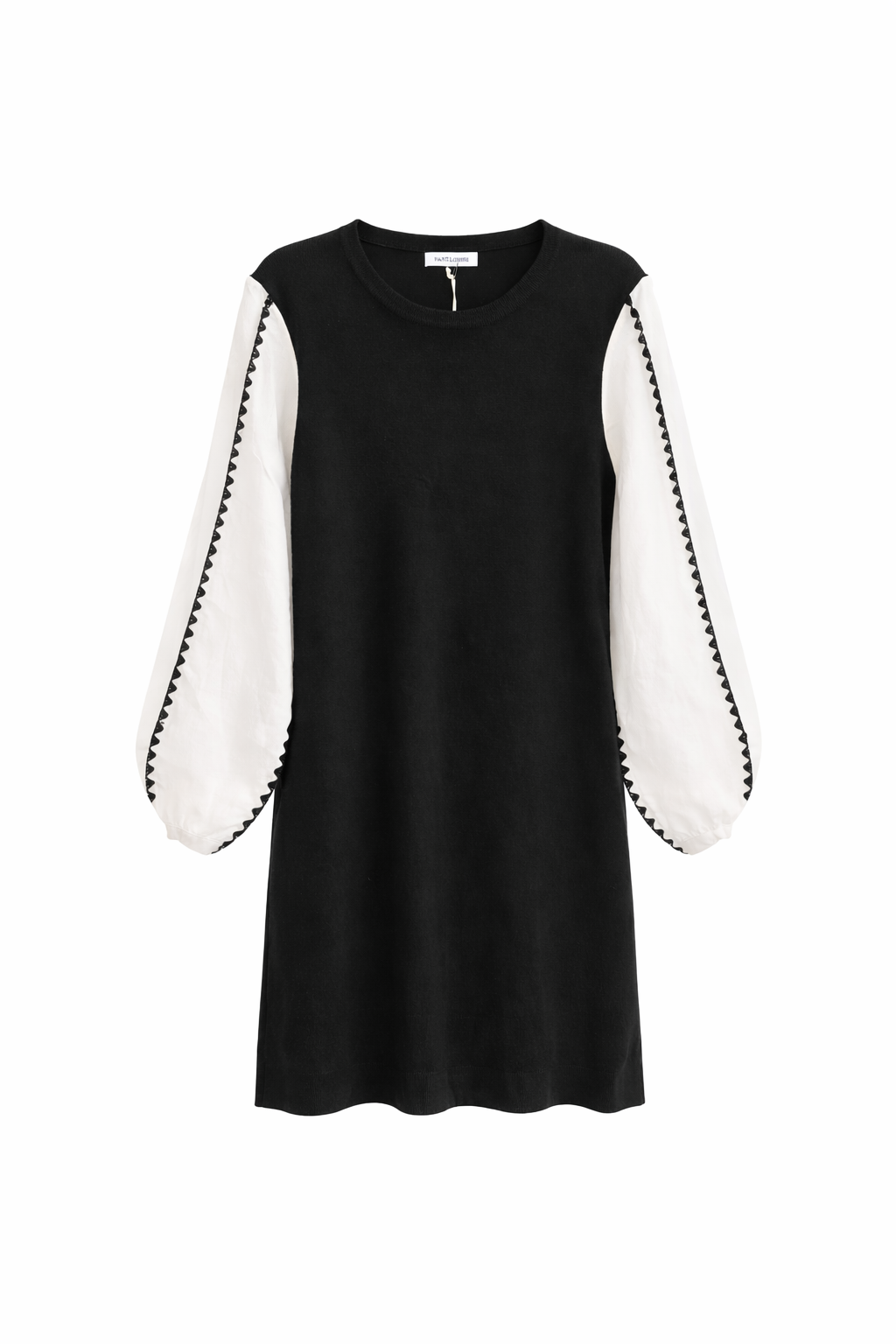 Black Tunic with Contrast Sleeves